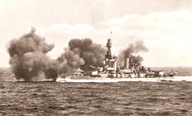 Drottning Viktoria, stridskjutning